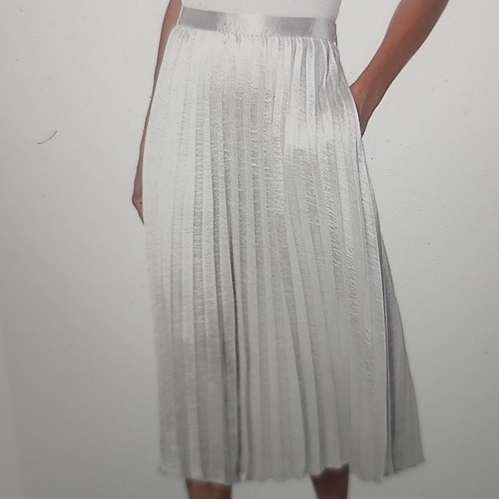 REBECCA TAYLOR WOMEN'S LAME PLEATED SKIRT SIZE 00
